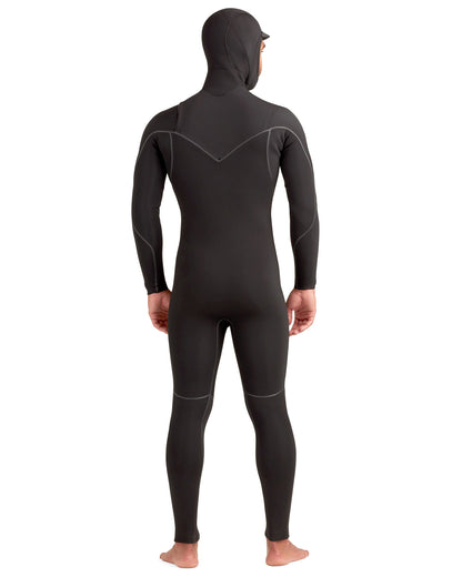 Wetsuits|Men Body Glove Red Cell 5/4/3mm Men's Chest-Zip Hooded Black Fullsuit