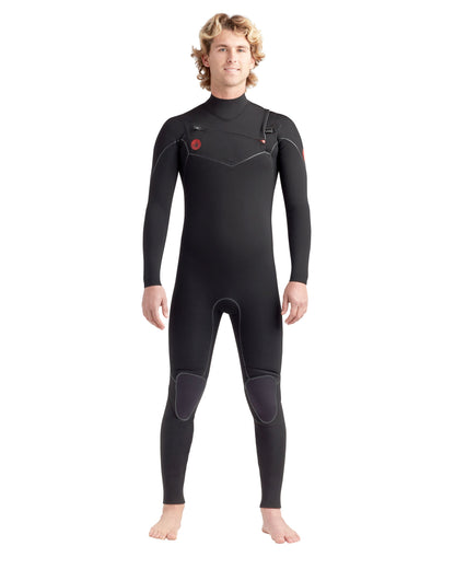 Wetsuits|Men Body Glove Red Cell Black 3/2mm Men's Chest-Zip Fullsuit
