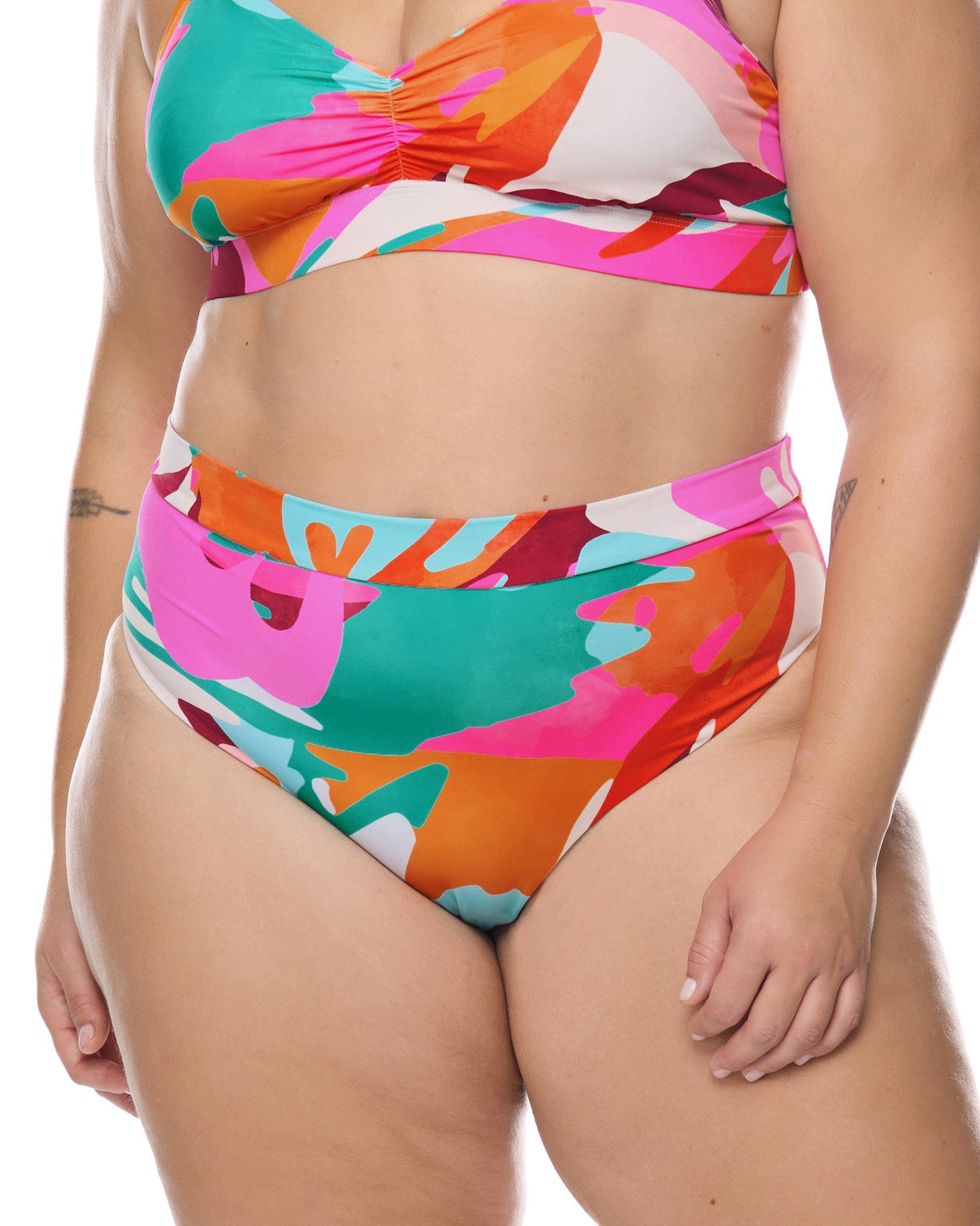 Women Body Glove Hype Marlee Plus Size High-Waist Bikini Bottom