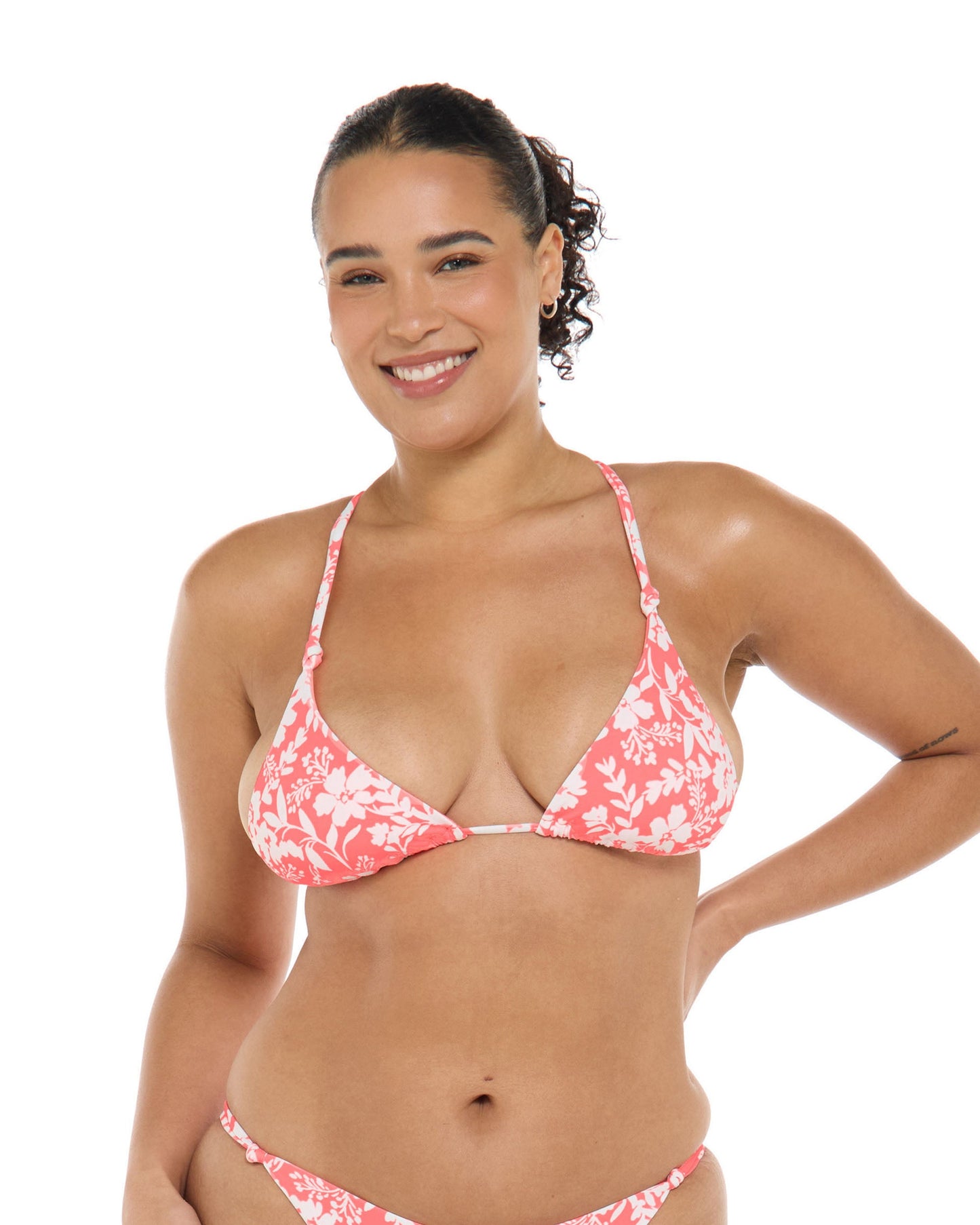 Women Body Glove Blooms Ashlyn Triangle Slider Bikini Top
