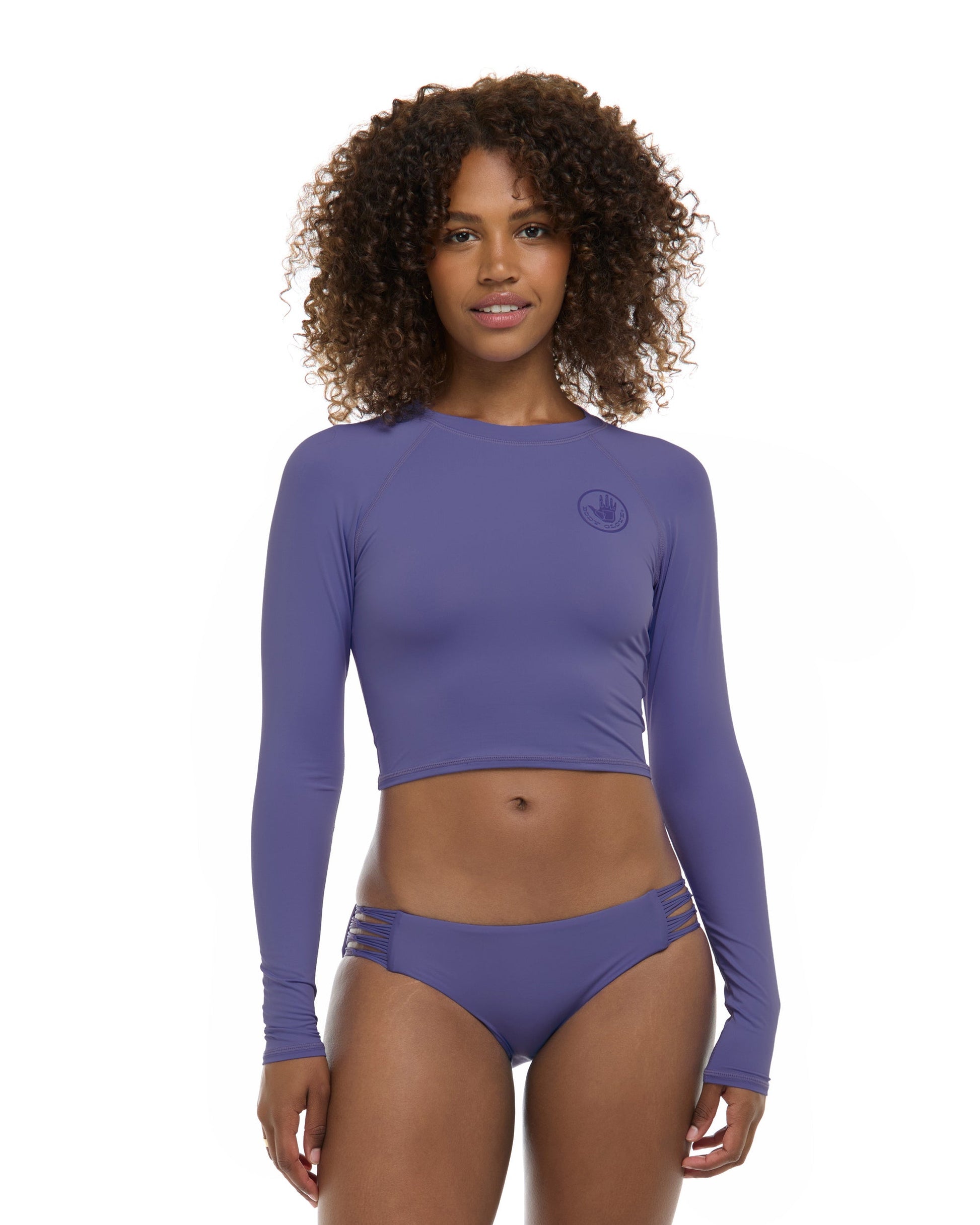 Women Body Glove Smoothies Let It Be Crop Rashguard
