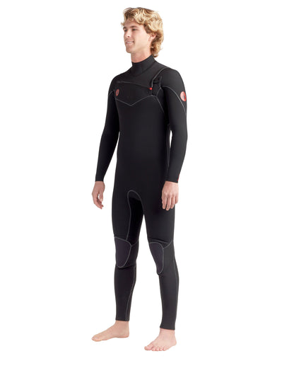 Men|Wetsuits Body Glove Red Cell 4/3mm Men's Chest-Zip Black Fullsuit